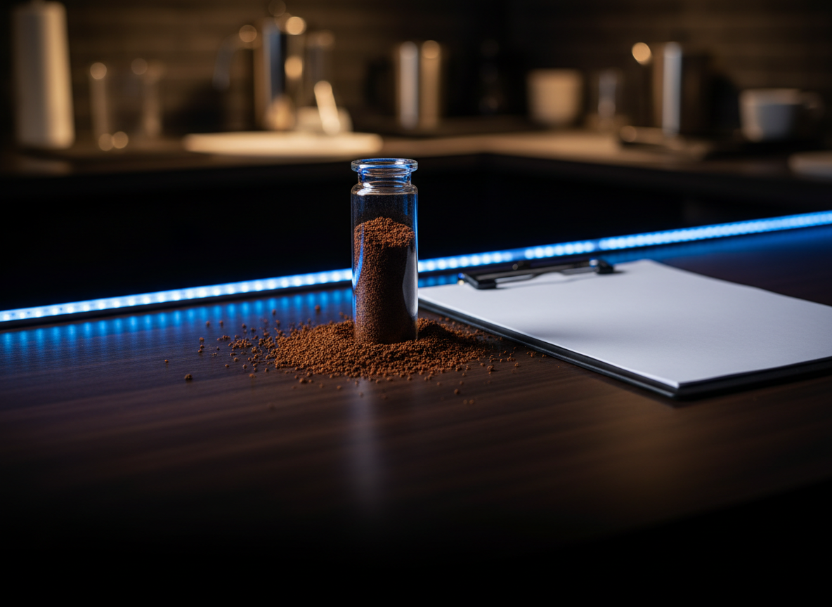 Coffee grounds and a thoughtful blend of ingredients